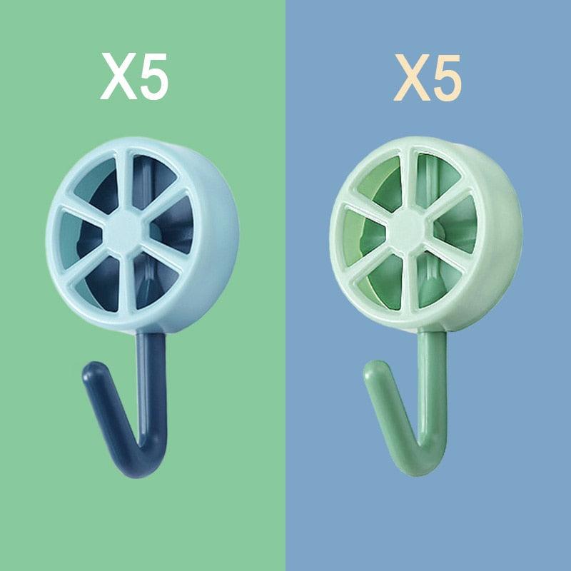 10-Piece Self-Adhesive Wall Hooks