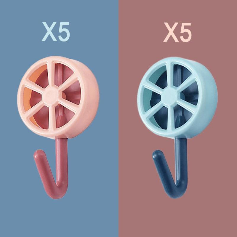 10-Piece Self-Adhesive Wall Hooks