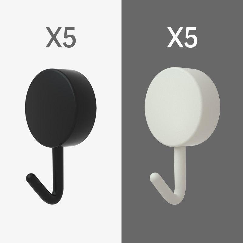10-Piece Self-Adhesive Wall Hooks