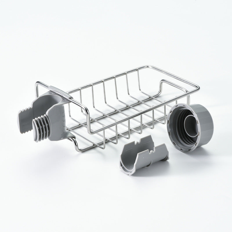 Adjustable Sink Organizer Rack – No-Drill Faucet Storage