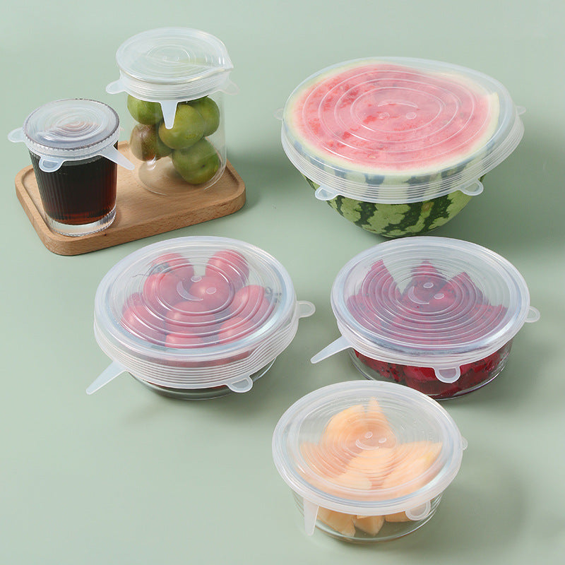 Reusable Silicone Stretch Lids – 6-Piece Set