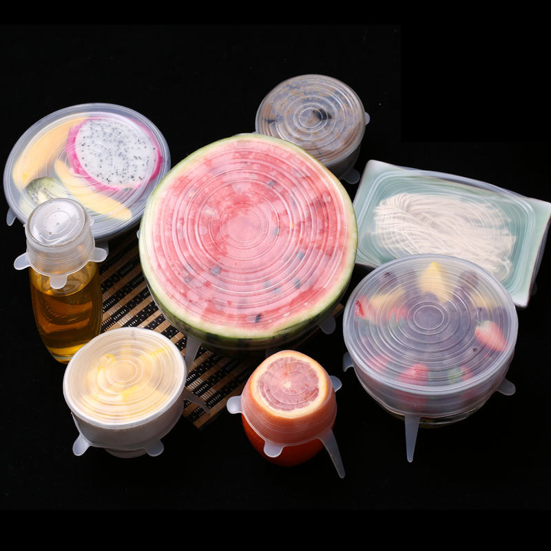 Reusable Silicone Stretch Lids – 6-Piece Set