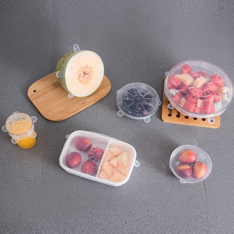 Reusable Silicone Stretch Lids – 6-Piece Set