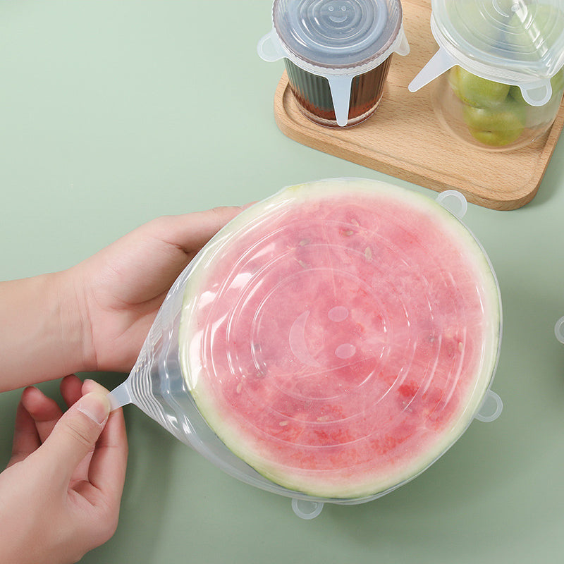 Reusable Silicone Stretch Lids – 6-Piece Set